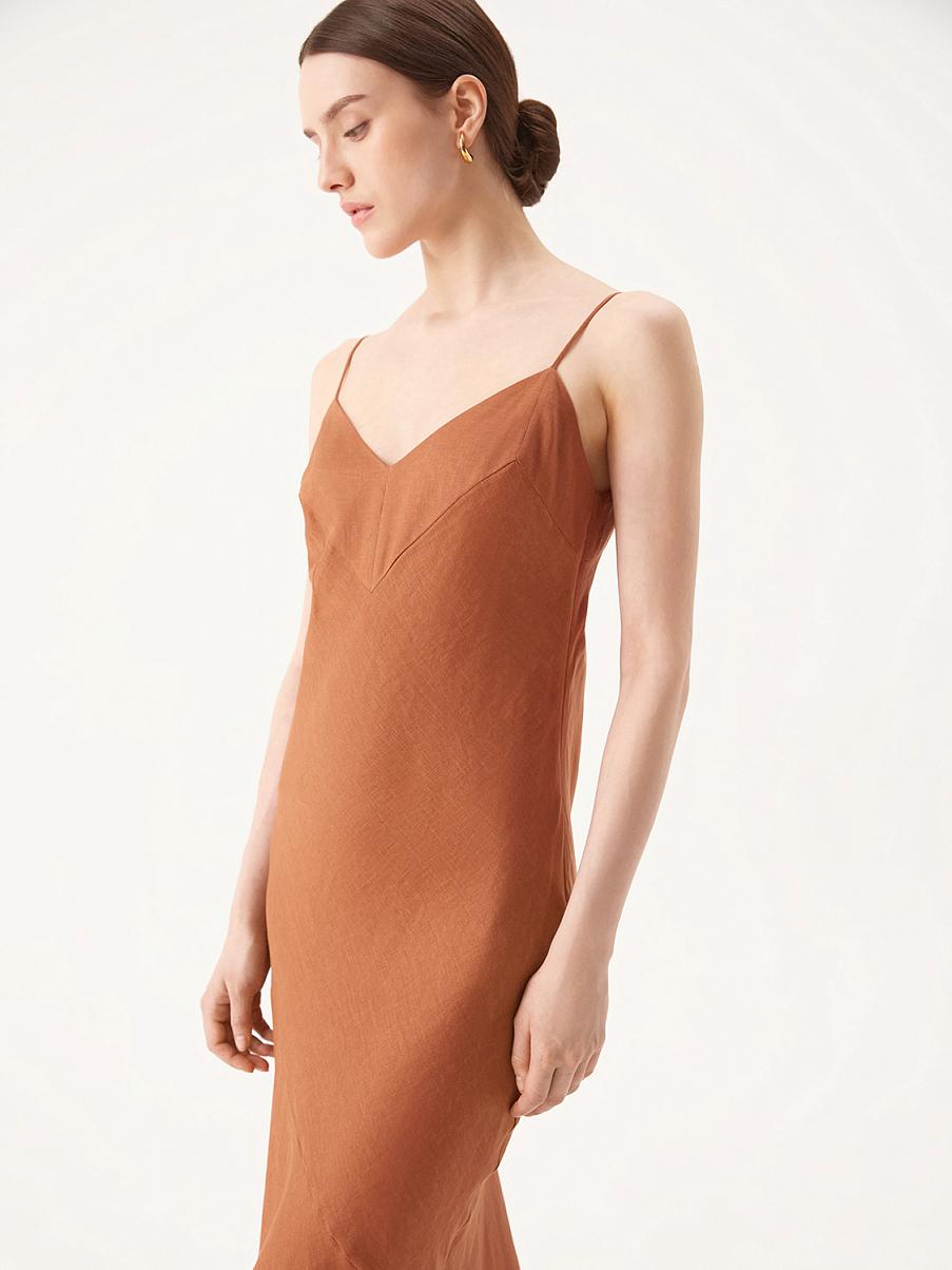 Платье-комбинация изо льна