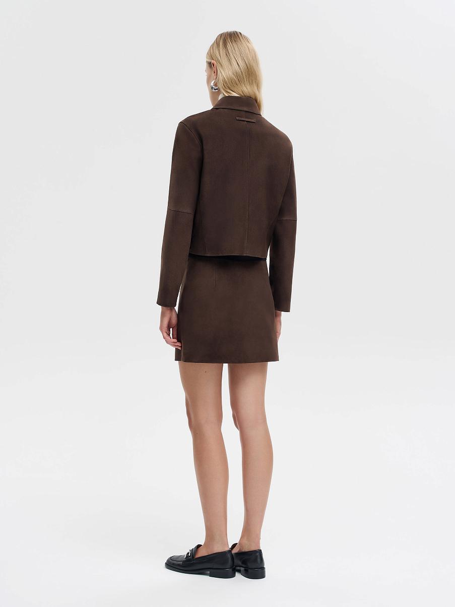 Юбка из замши 