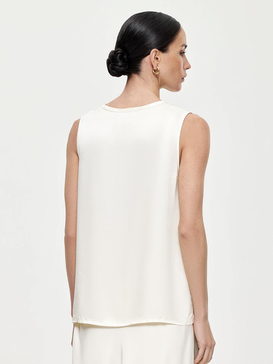 Атласный топ свободного кроя