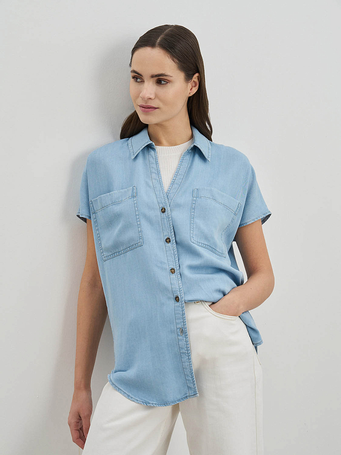 LSSS-102010 Рубашка (синий, XS)