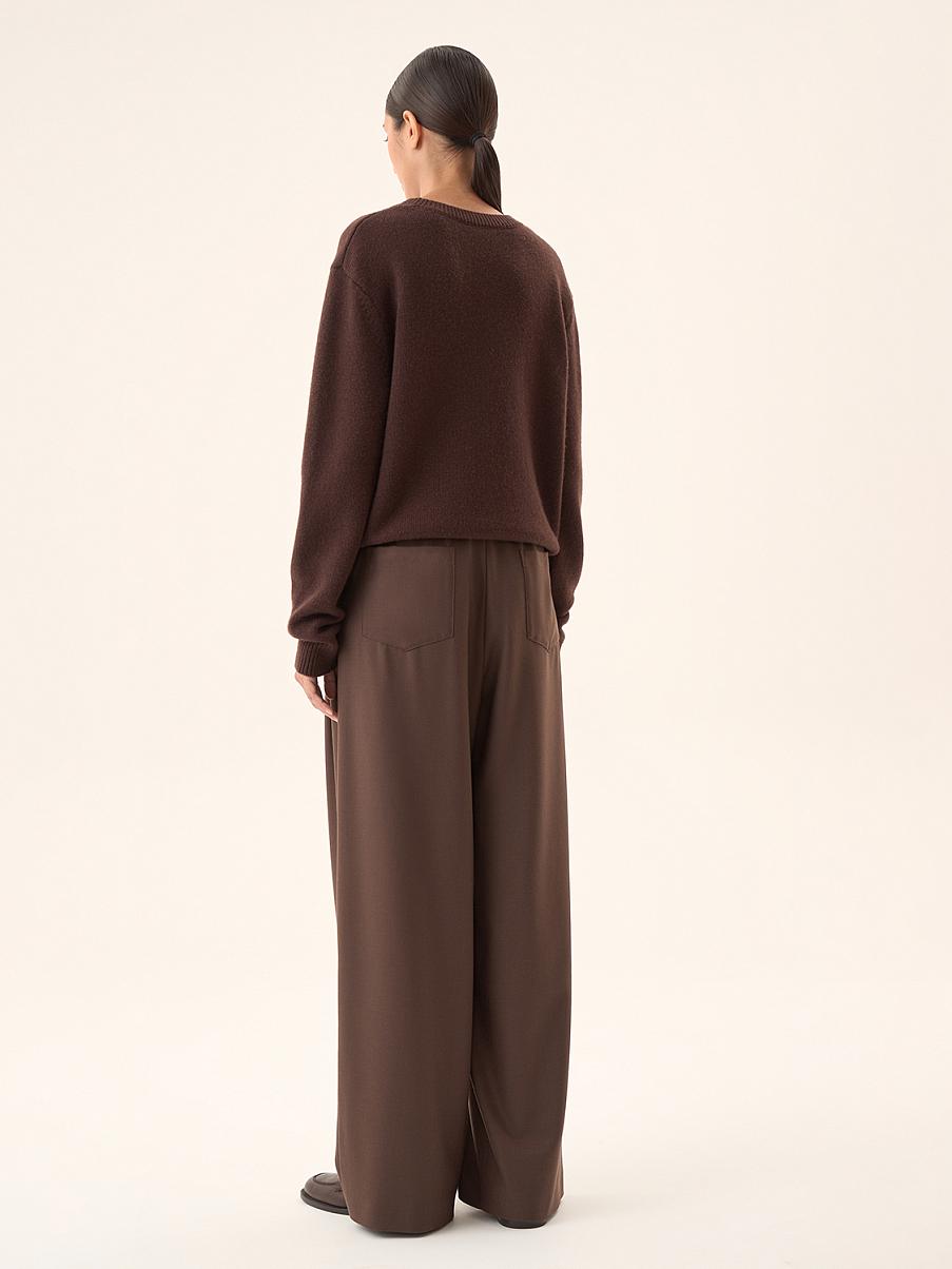 Широкие костюмные брюки