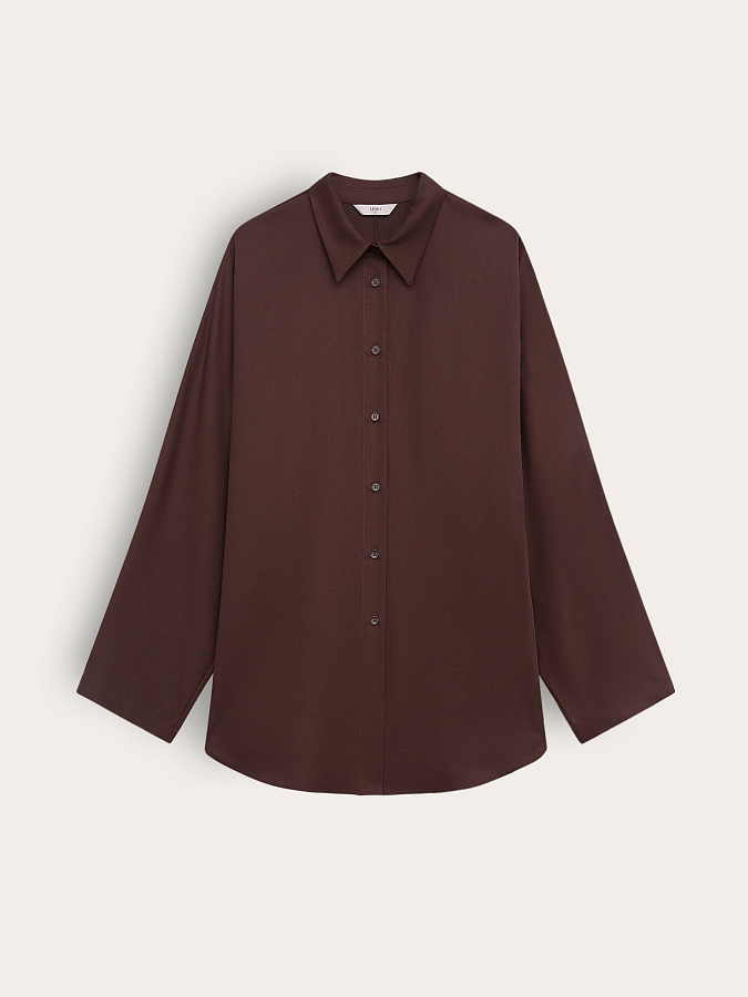 LSTR-102071 Рубашка (коричневый, XS)