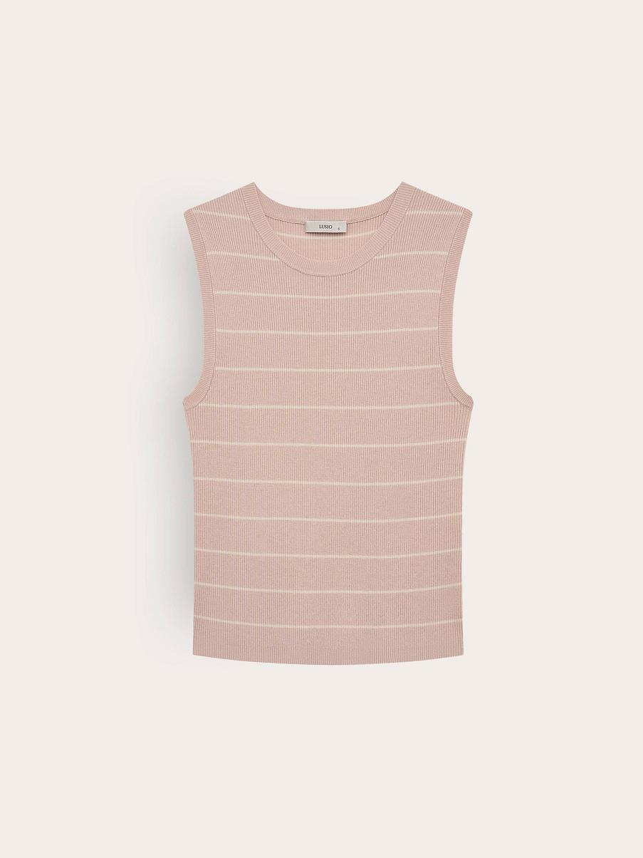 Топ трикотажный с шелком