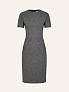 Платье-футляр с коротким рукавом
