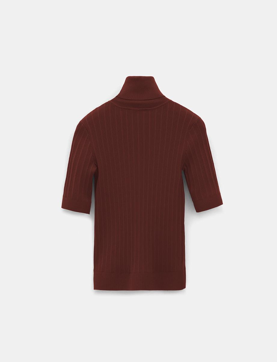 Водолазка-лапша с коротким рукавом