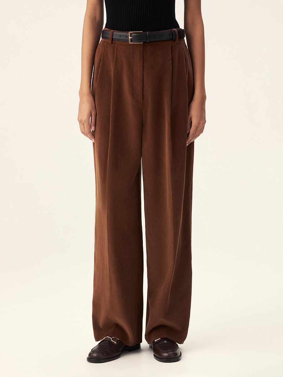 Брюки свободного кроя из хлопка