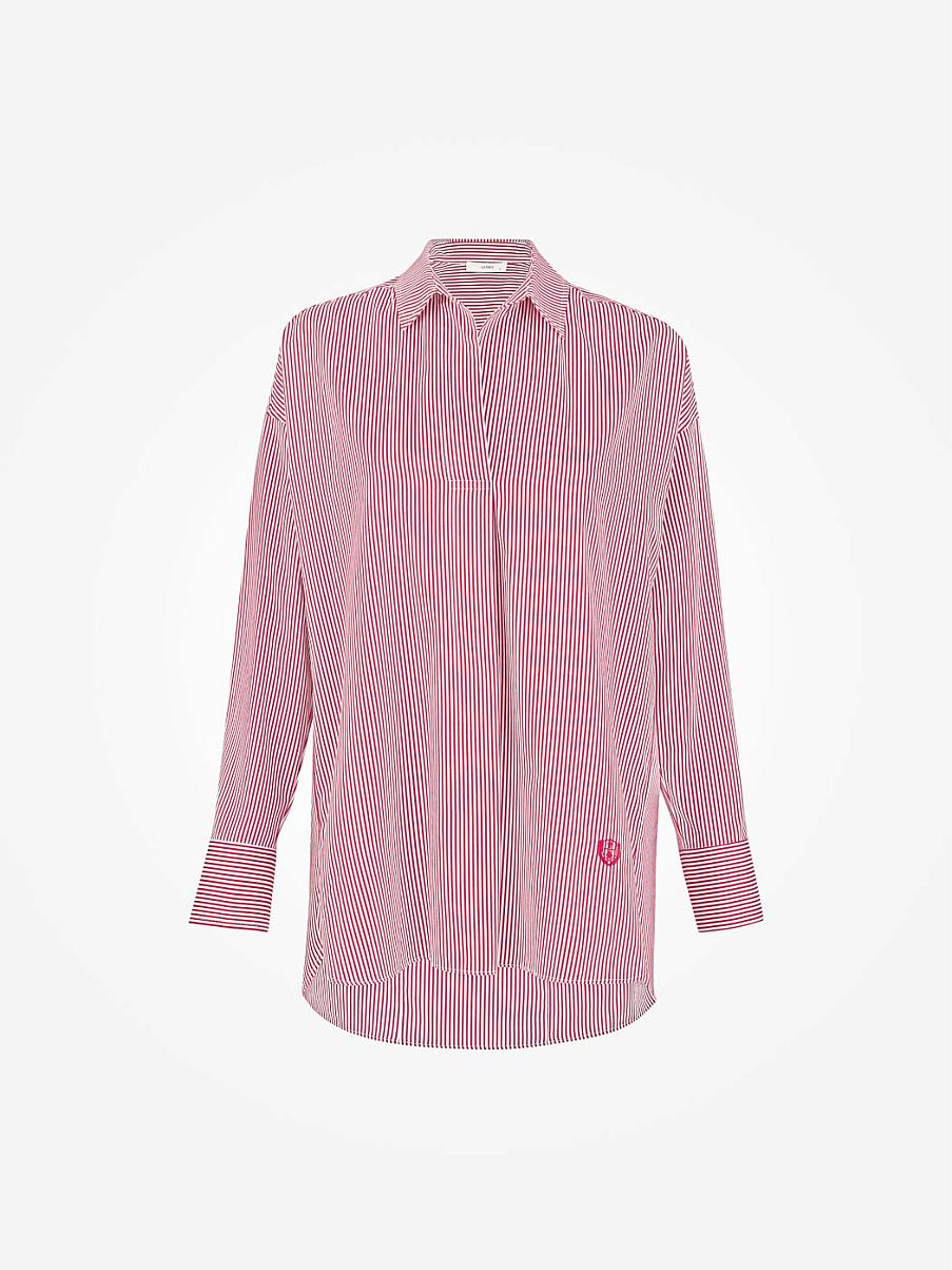 Рубашка оверсайз без пуговиц