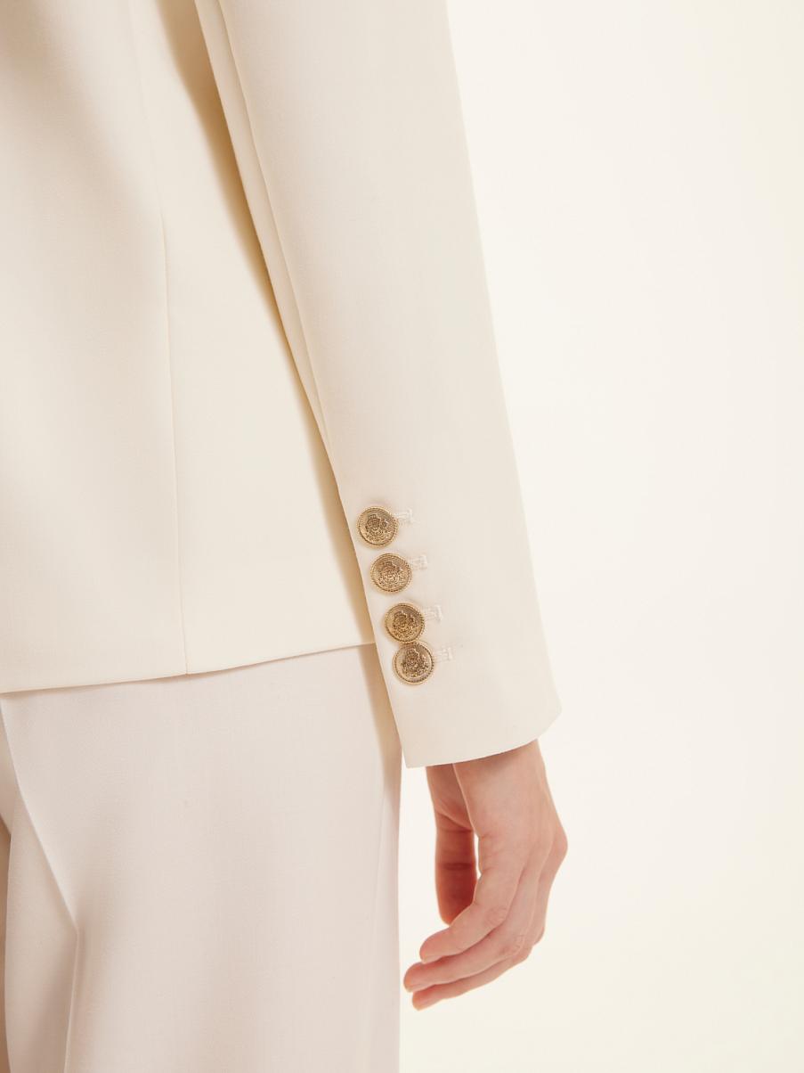 Однобортный жакет из шерсти