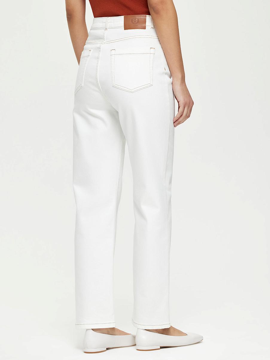 Прямые хлопковые джинсы