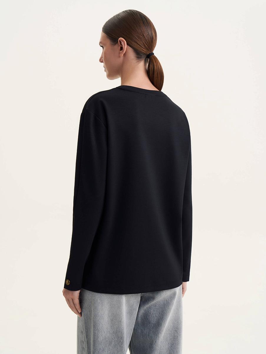 Лонгслив прямого кроя