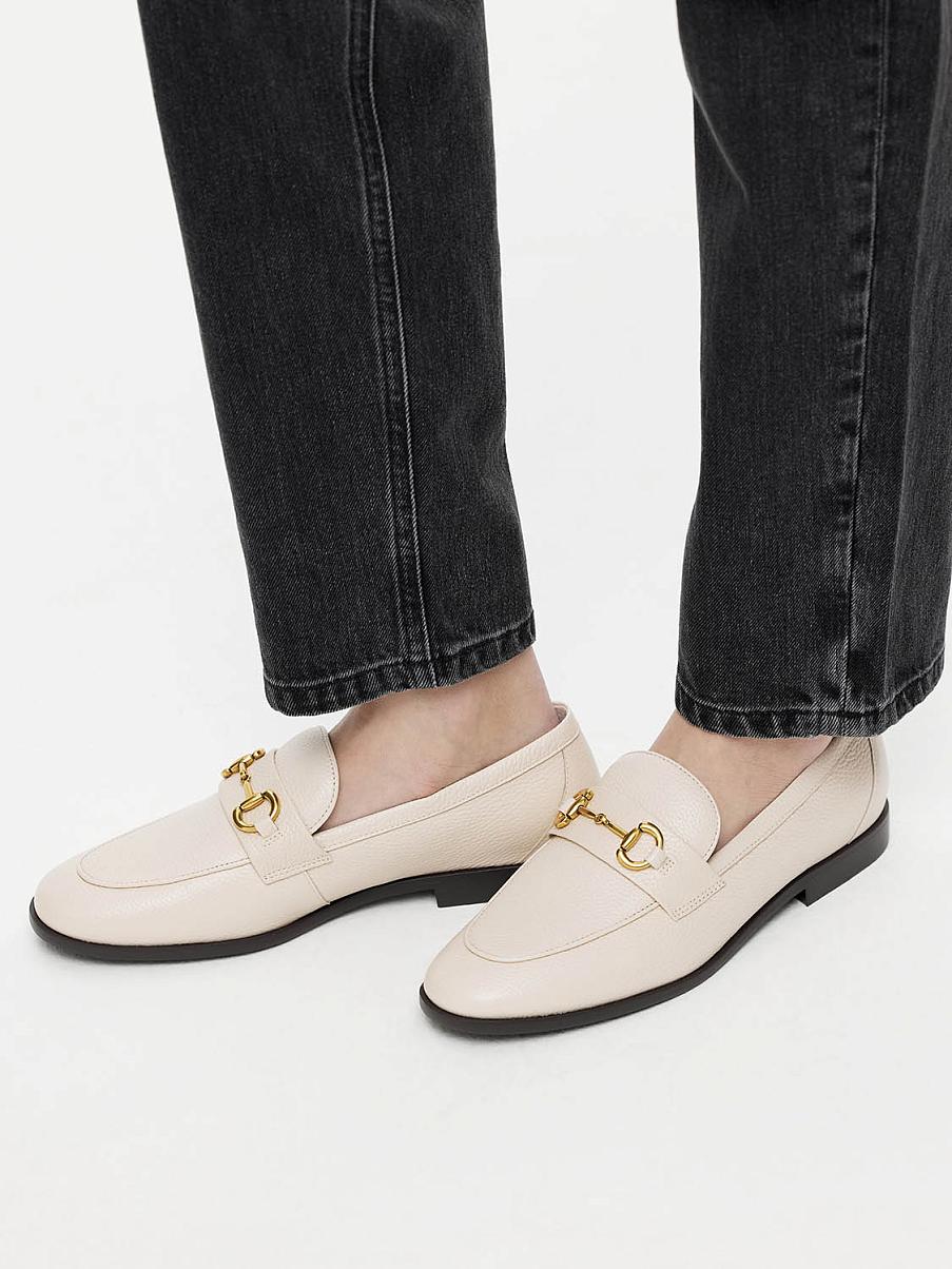 Лоферы из кожи