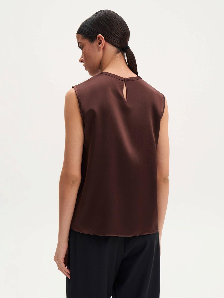 Топ из натурального шелка