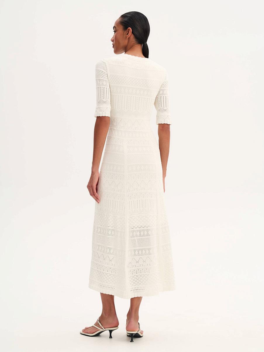 Платье трикотажное миди