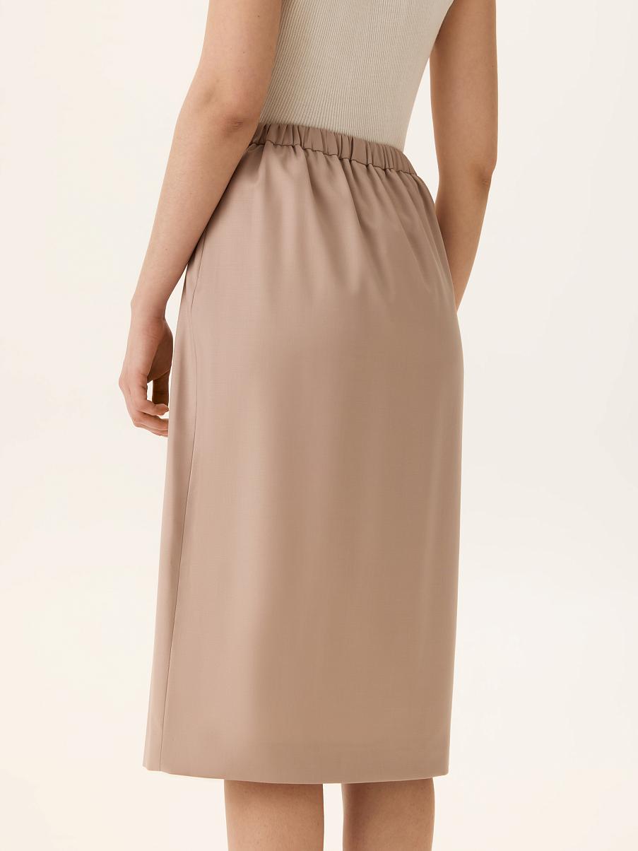 Юбка-карандаш с шерстью