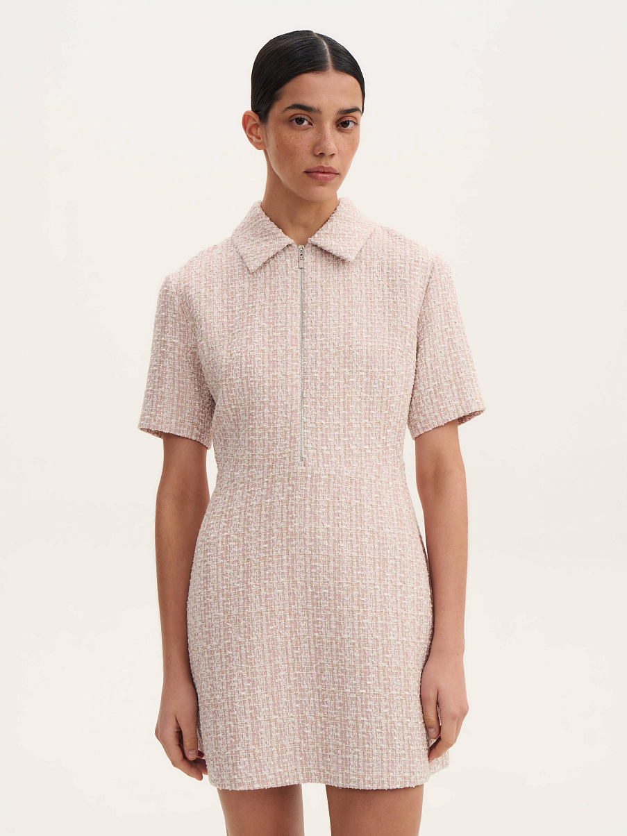 Платье мини на молнии