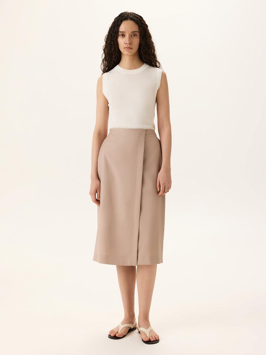 Юбка-карандаш с шерстью