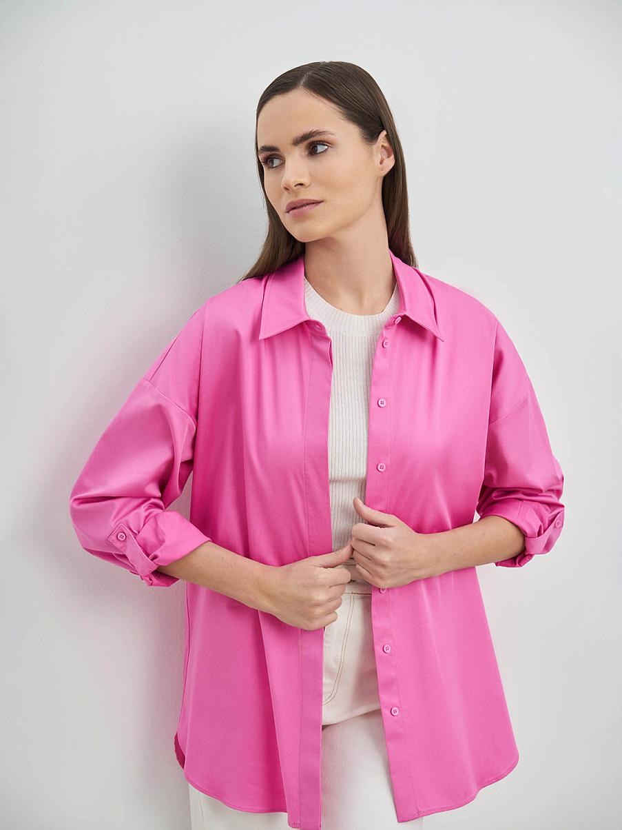 Рубашка оверсайз из хлопка