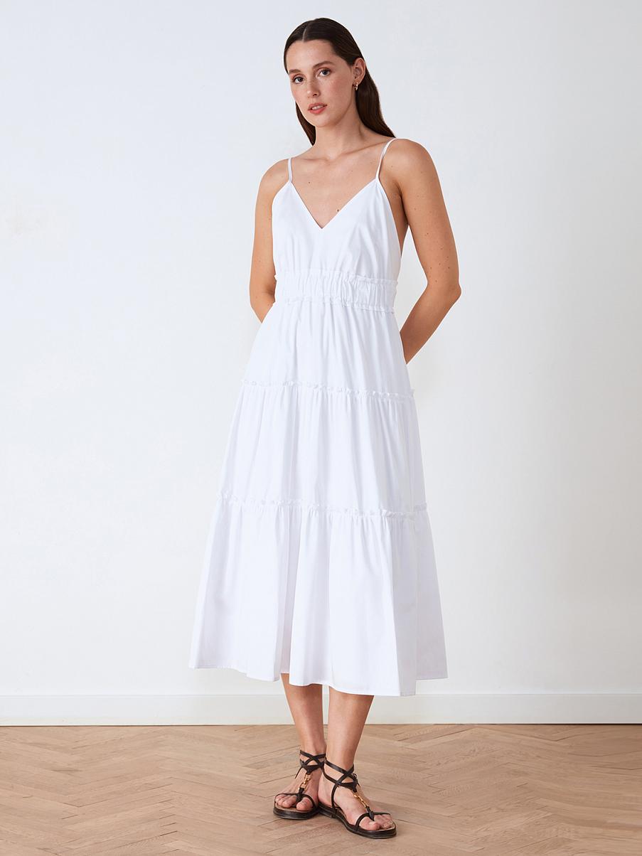 Хлопковый сарафан с открытой спиной