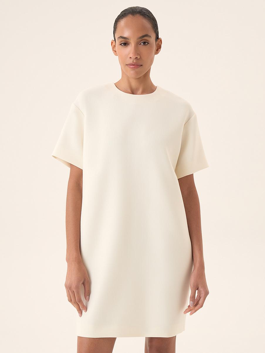 Платье мини с шерстью