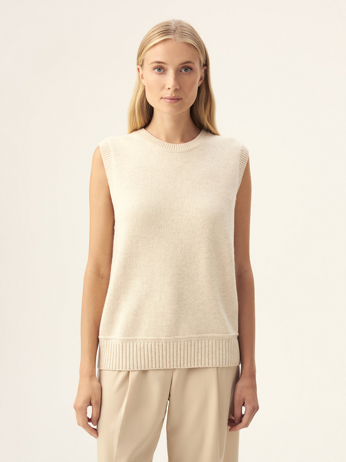 LWWS-072009 Трикотажная блузка (светло-бежевый, M)