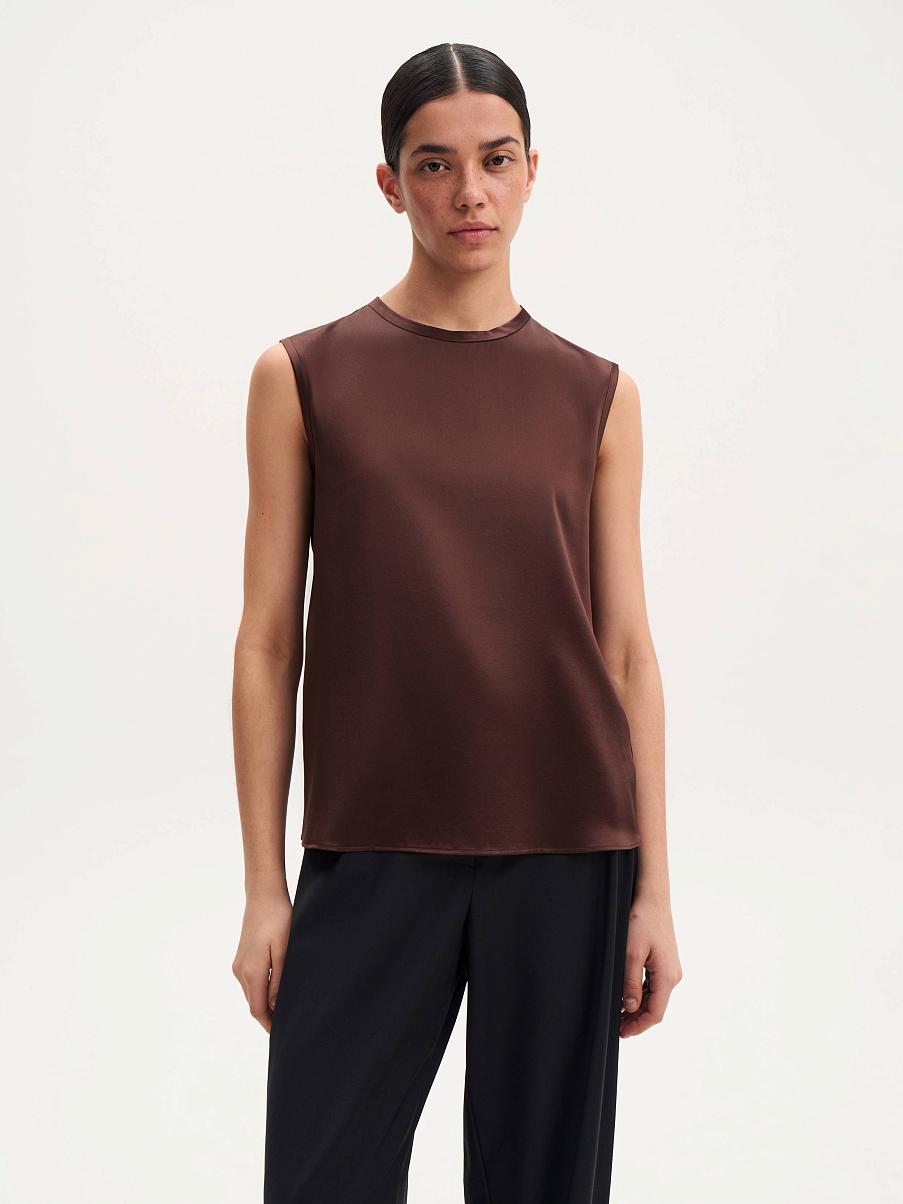 Топ из натурального шелка