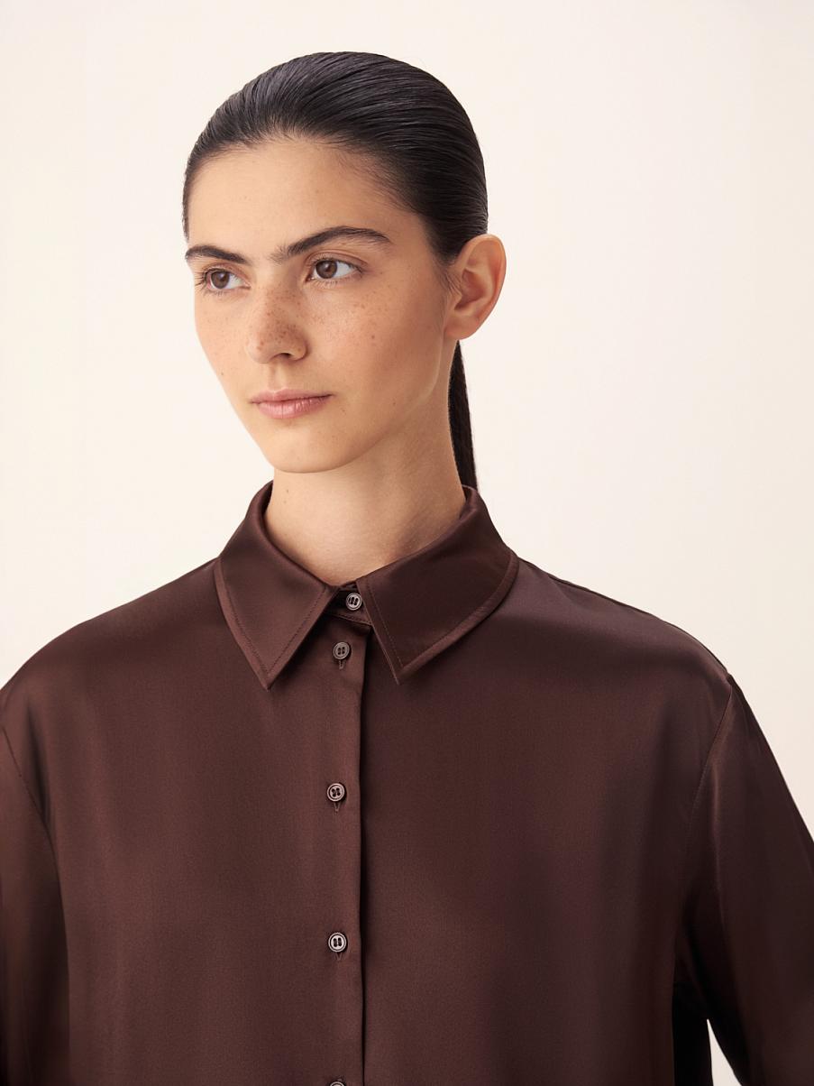 Рубашка из 100% шелка