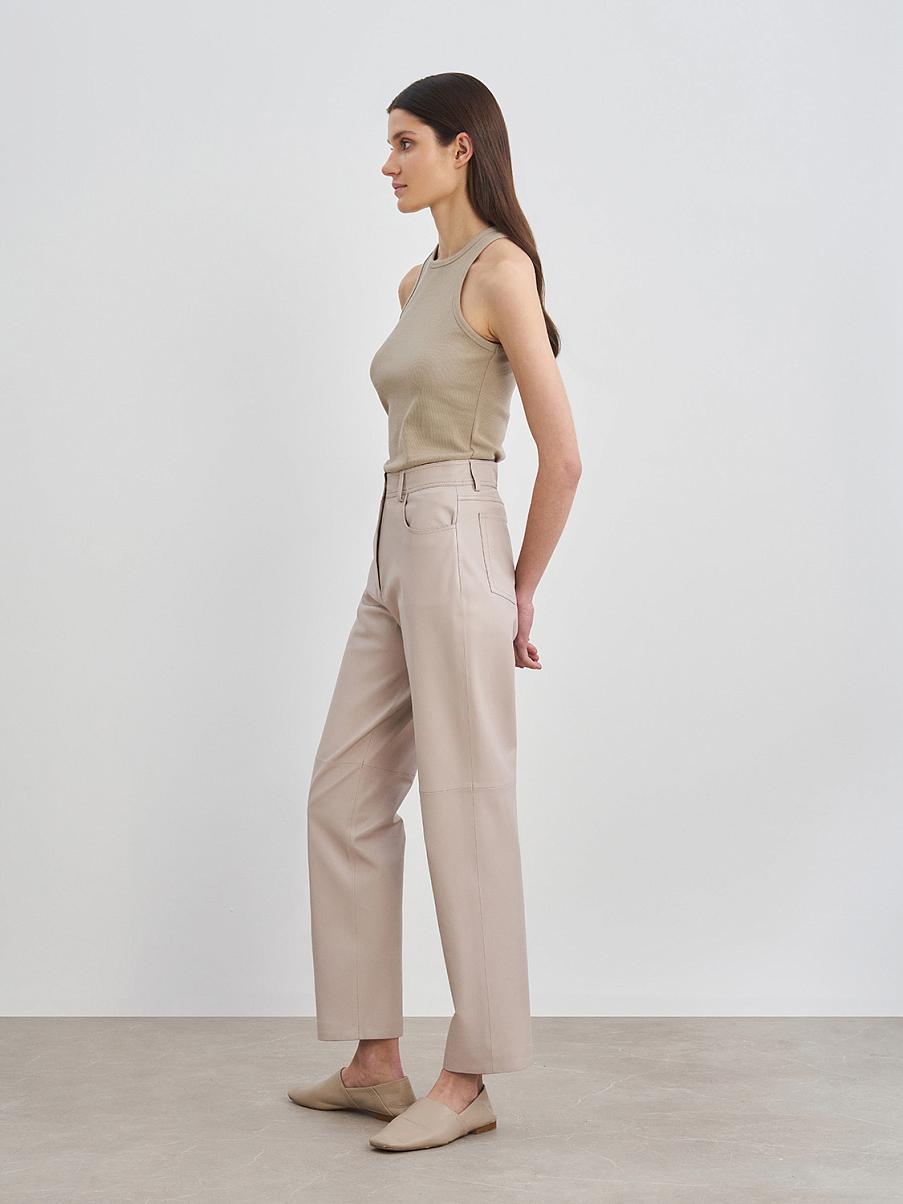 Хлопковый топ в рубчик