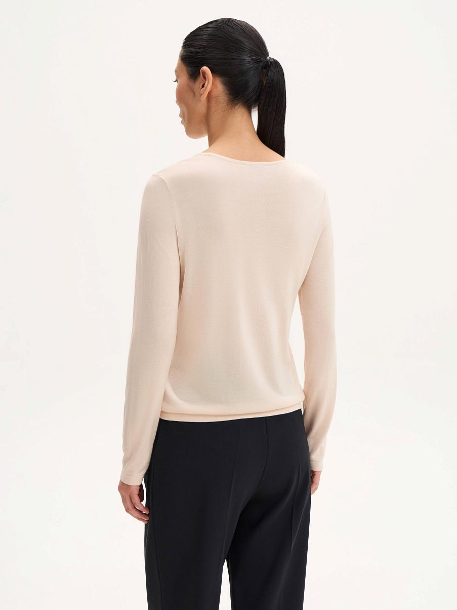 Джемпер с шелком