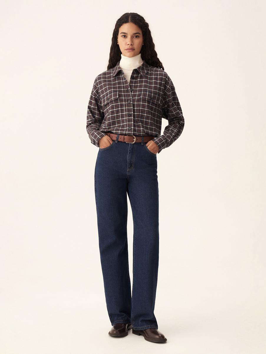 Рубашка из хлопка с карманами