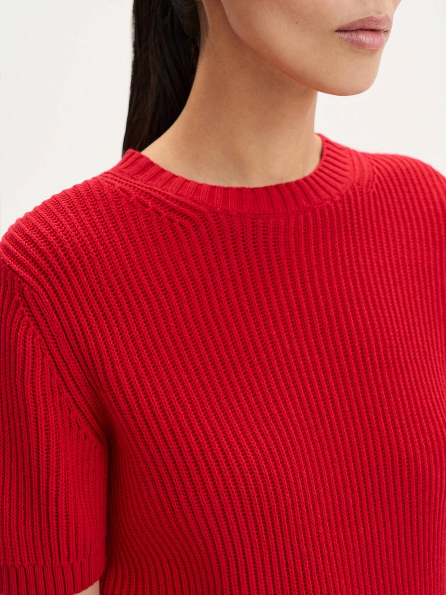 Топ трикотажный в рубчик