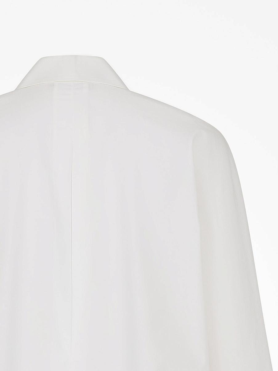 Асимметричная хлопковая рубашка оверсайз
