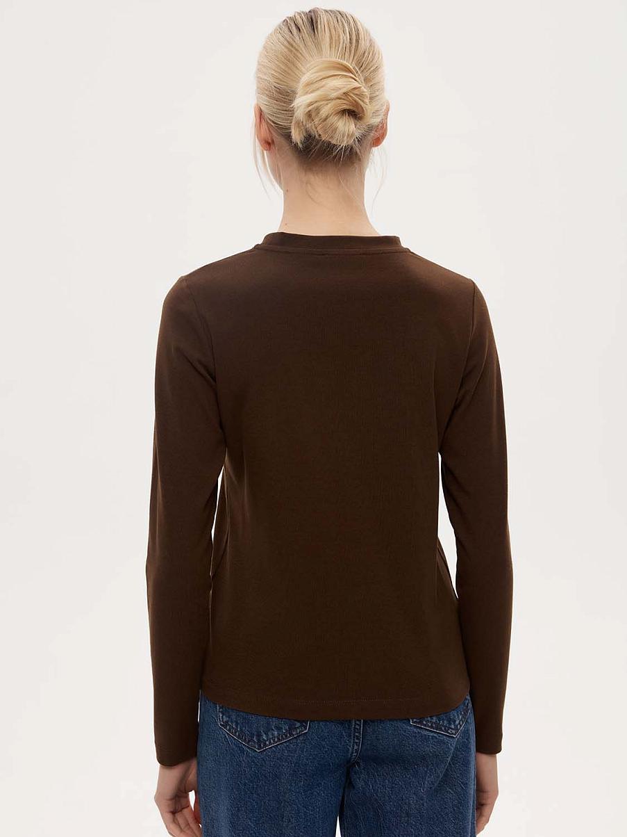 Лонгслив прямого кроя