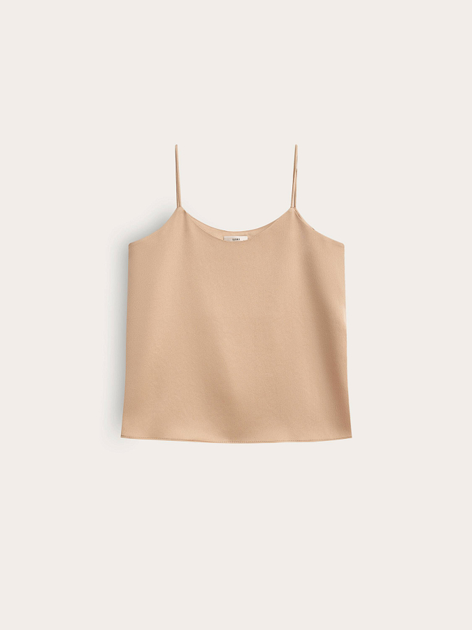 LSTR-372060 Топ (бежевый, XS)