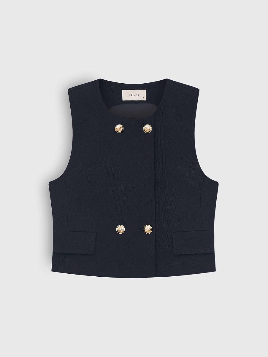 Жилет укороченный