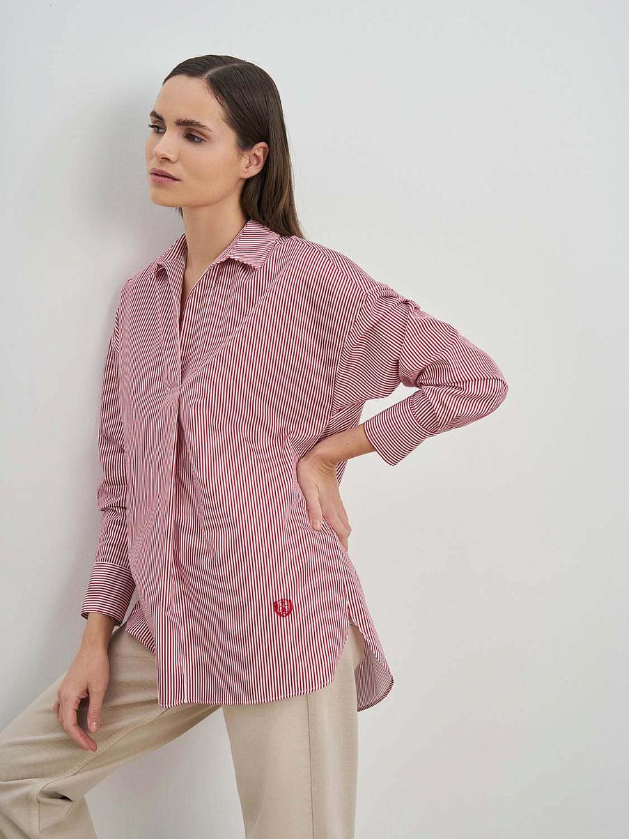 Рубашка оверсайз без пуговиц