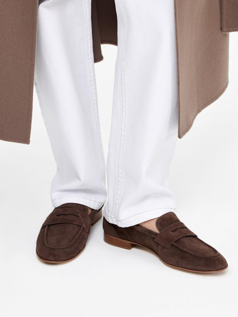 Лоферы из замши