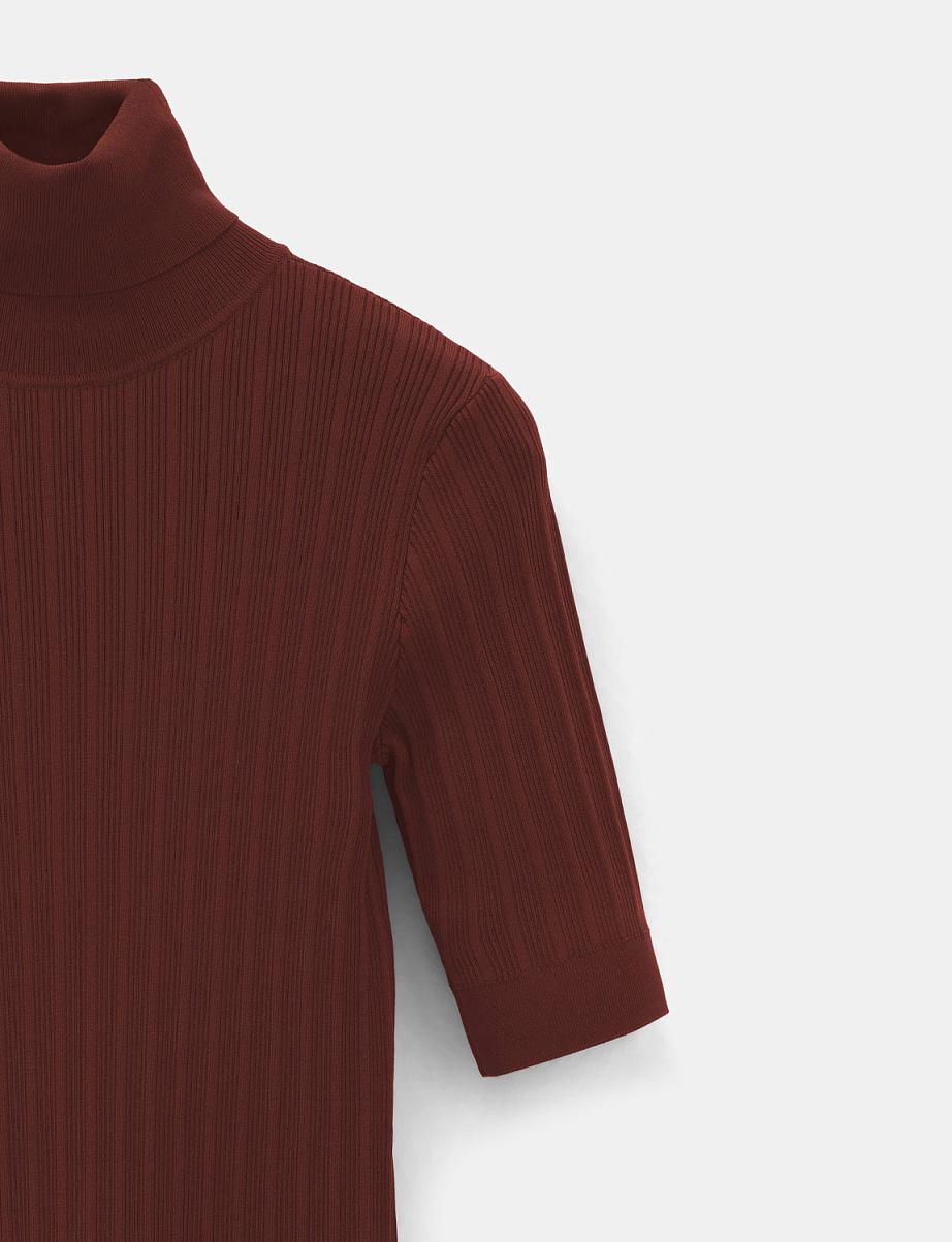 Водолазка-лапша с коротким рукавом