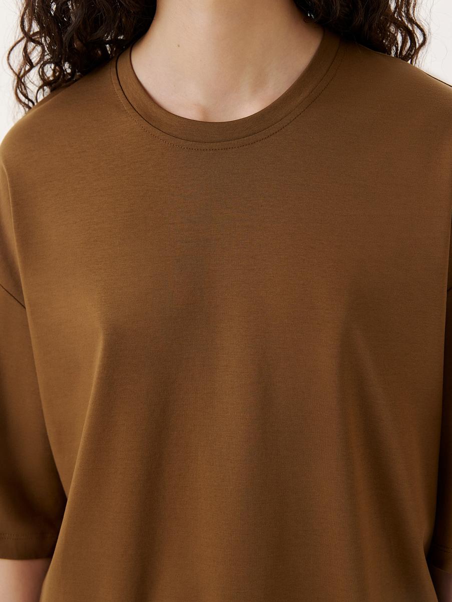 Хлопковая футболка оверсайз