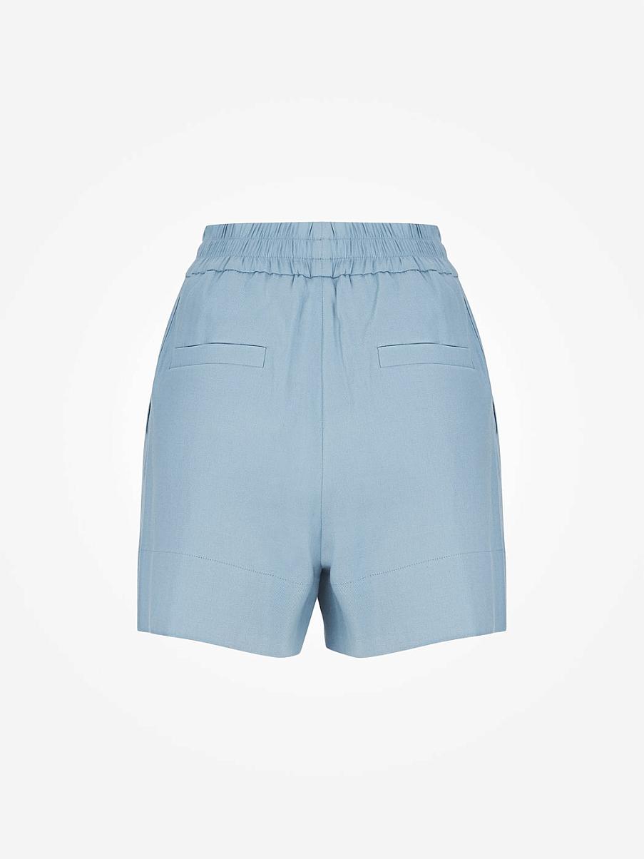 Шорты изо льна с карманами