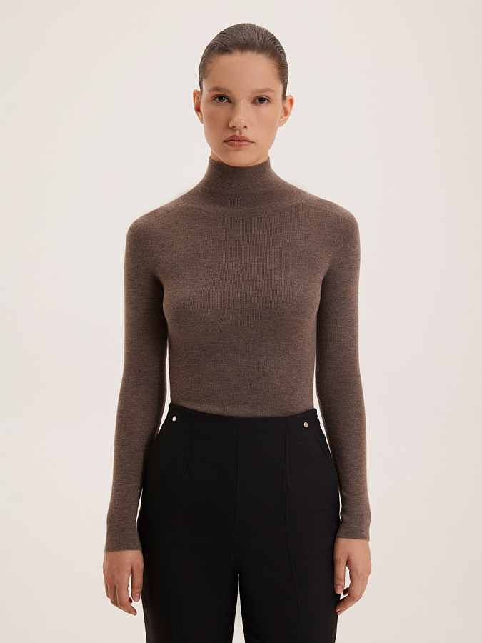 LWWS-612004 Водолазка трикотажная (бежевый, M)