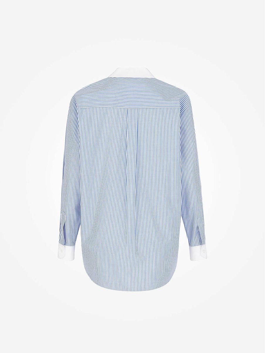 Рубашка из хлопка в полоску