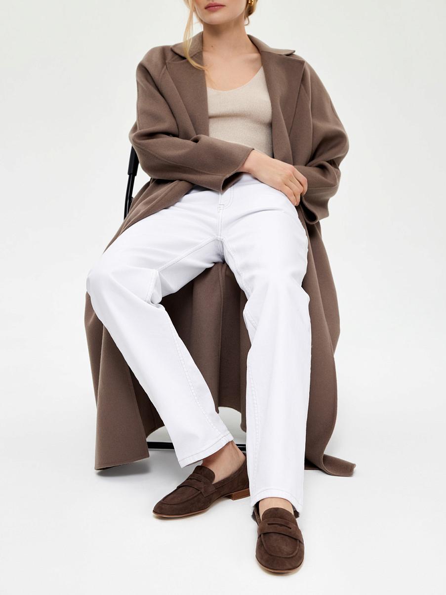 Лоферы из замши