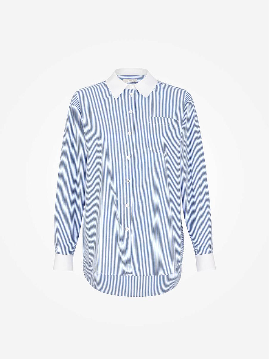 Рубашка из хлопка в полоску