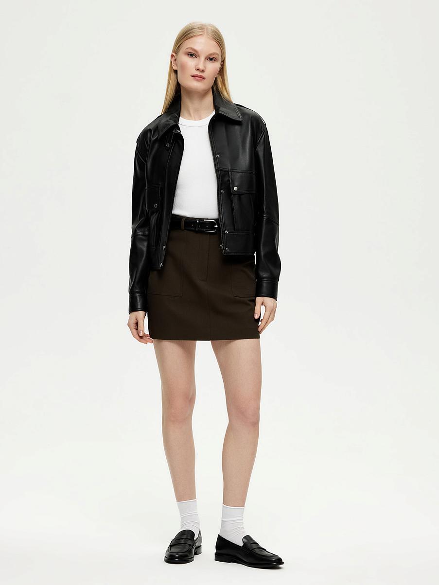 Юбка мини из хлопка