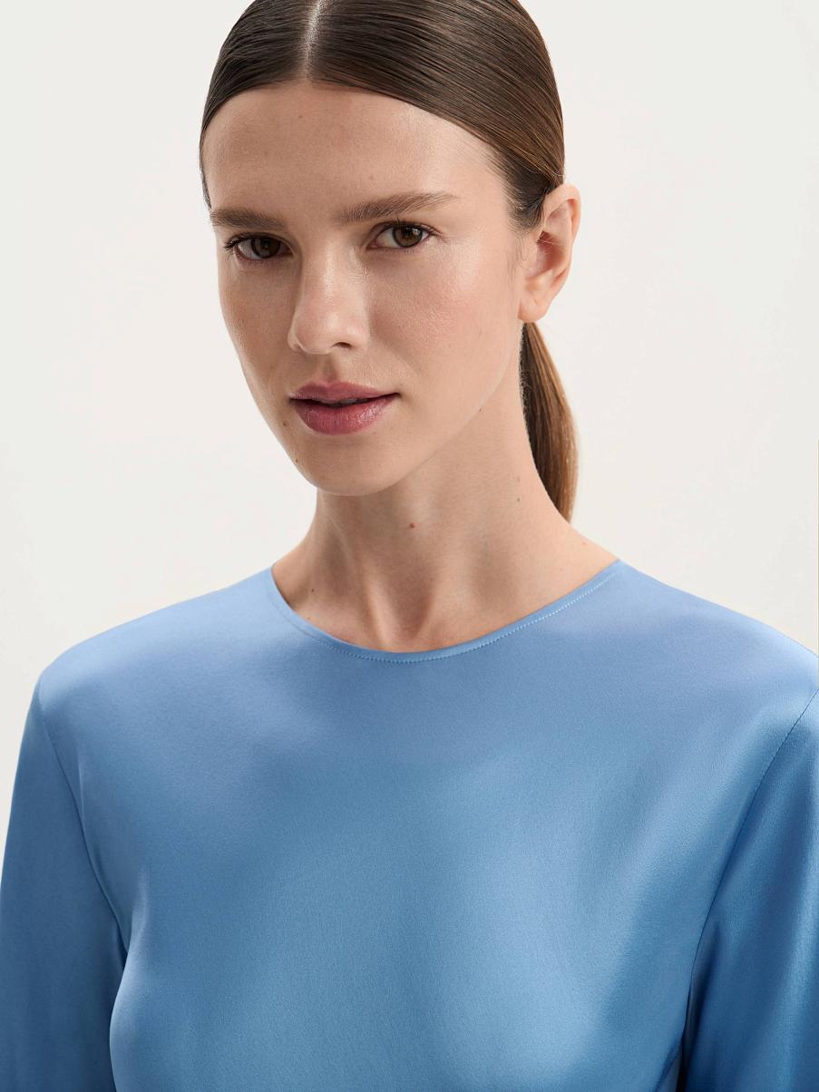 Платье миди из шелка