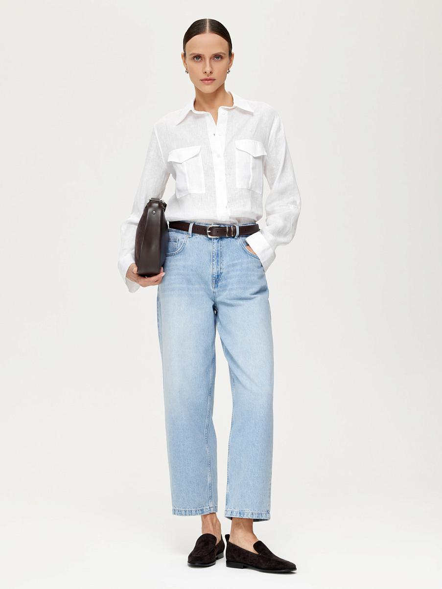 Джинсы мом из хлопка