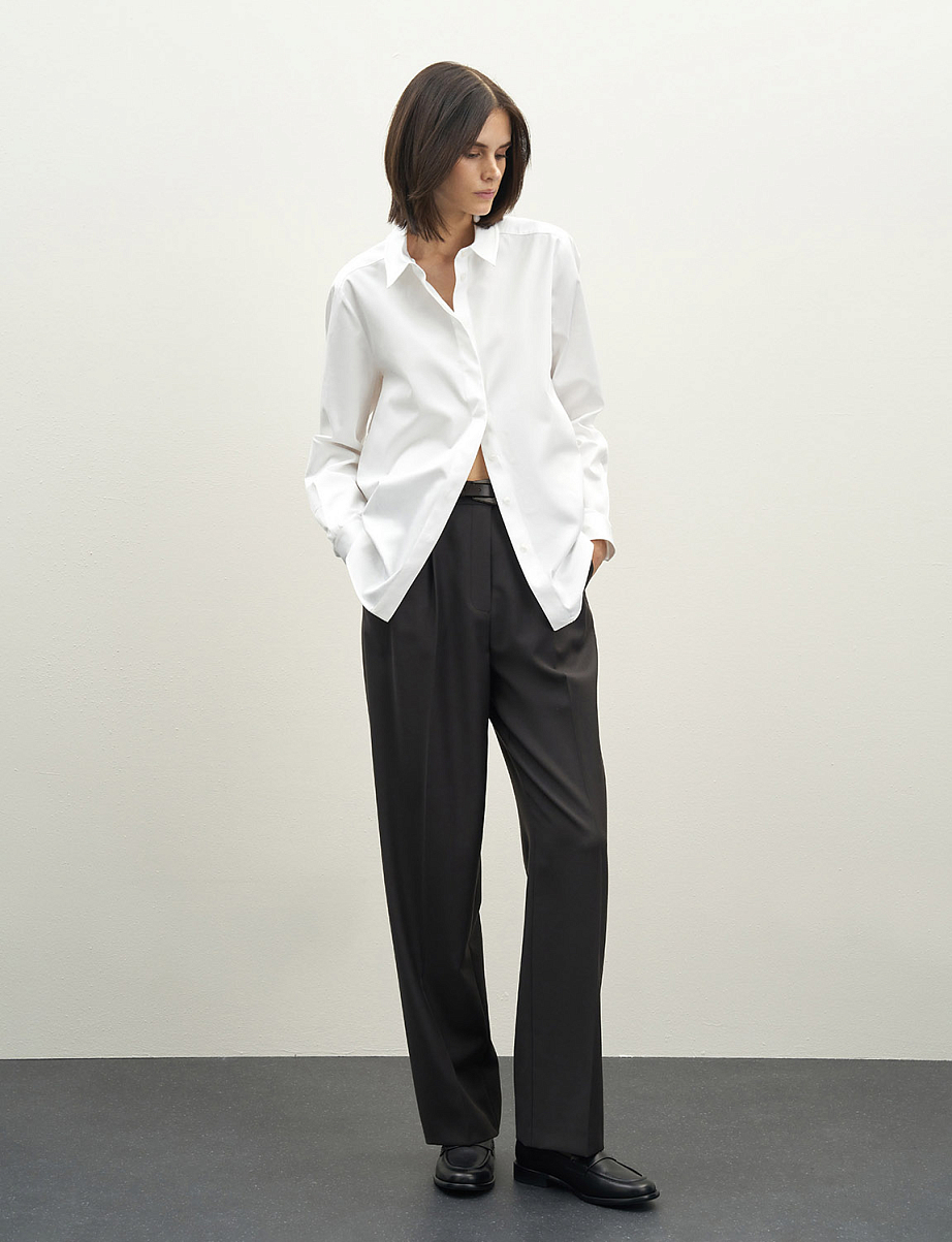 Рубашка оверсайз из хлопка