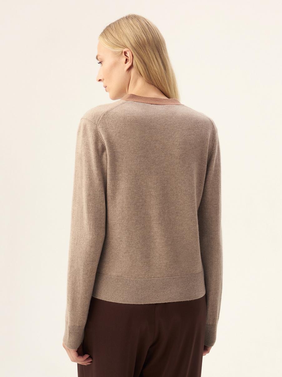 Кардиган из шерсти мериноса и кашемира