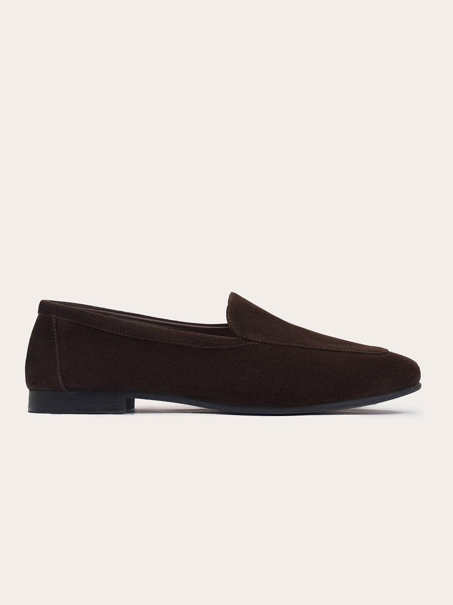 Лоферы из замши