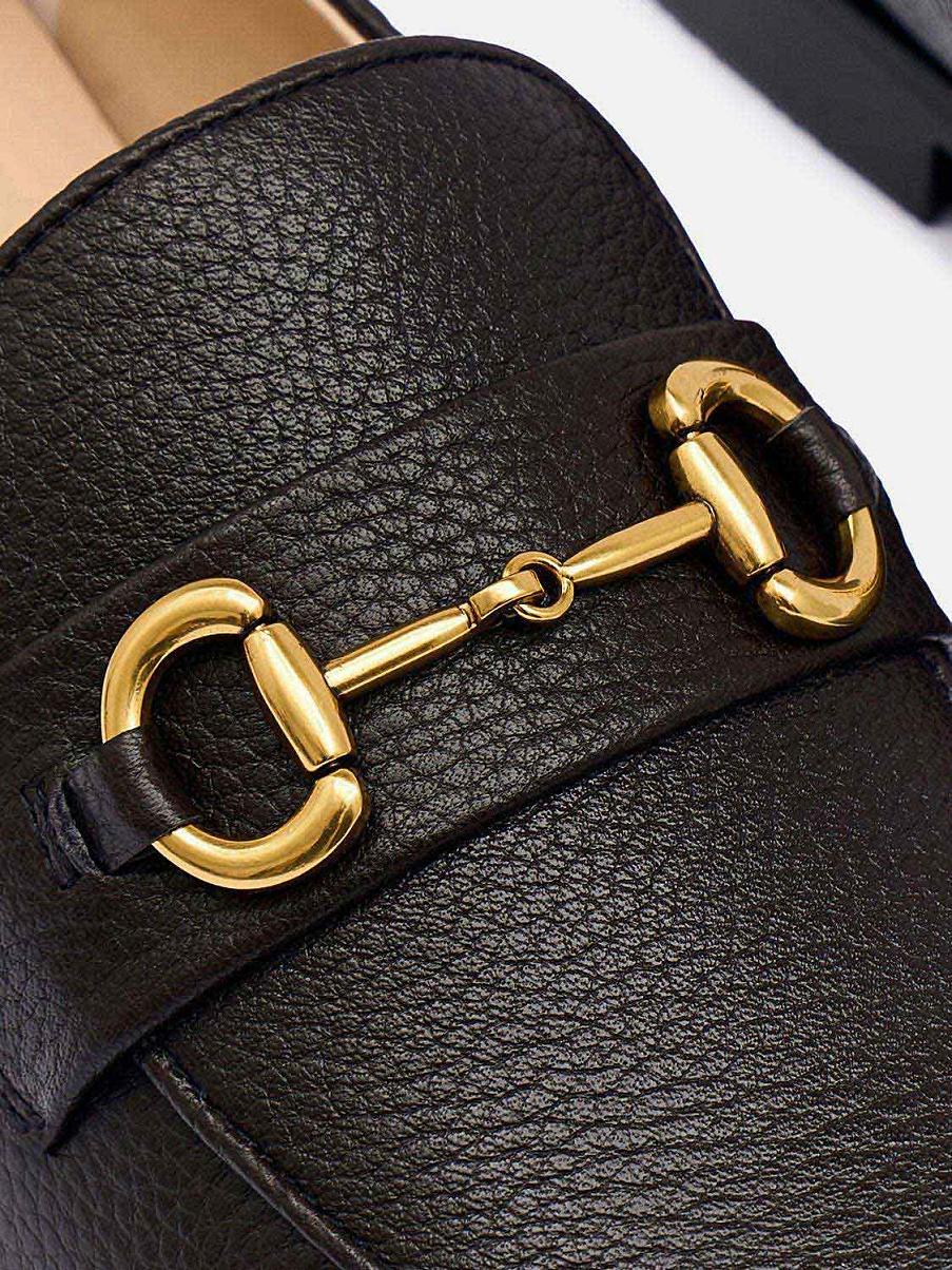 Лоферы из кожи